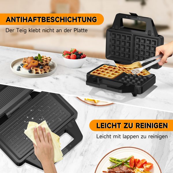 Sandwich maker 3en1 1000W – Image 7