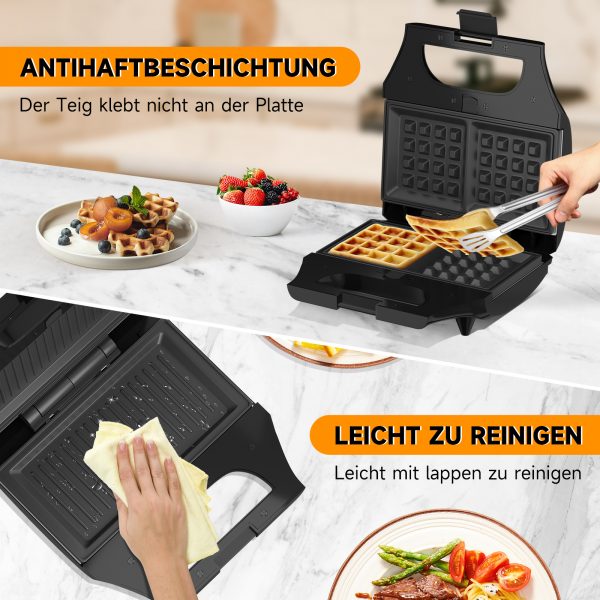 Sandwich maker 3en1 800W – Image 8